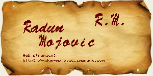 Radun Mojović vizit kartica